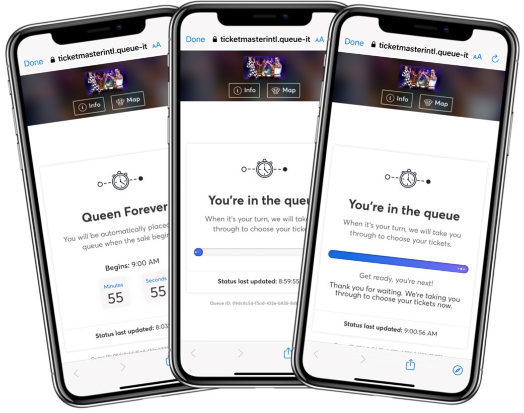 Ticketmaster smart queue