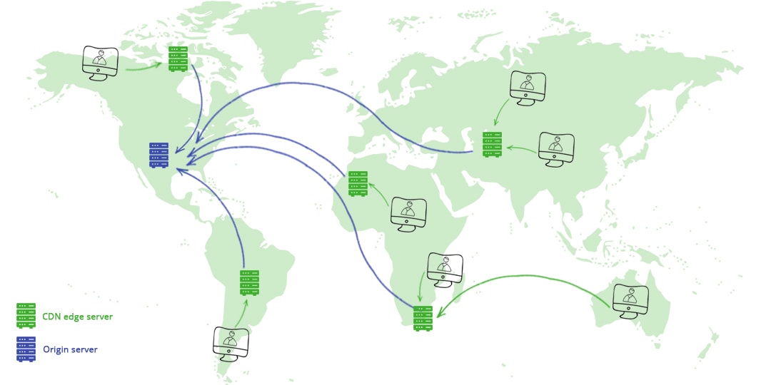 CDN edge server map